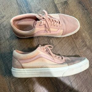 Vans Blush Pink Canvas Sneakers